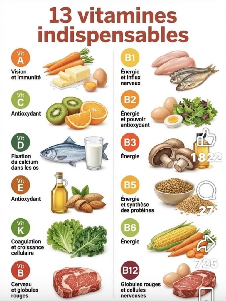 vitamines indispensables